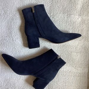 Marc Fisher Blue Suede Booties